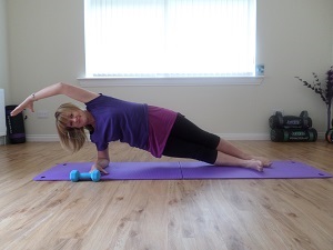 Elaine pilates pose